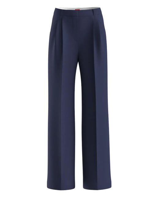 HUGO Blue Wide-Leg-Hose mit Bundfalten