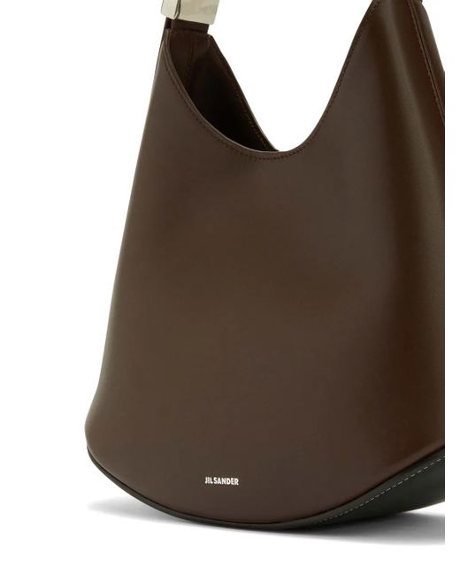 Jil Sander White Small Eldorado Shoulder Bag