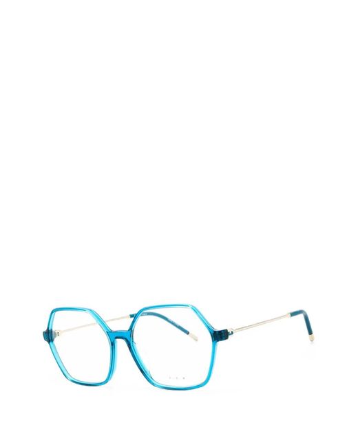 Furla Blue Hexagonal-Frame Glasses