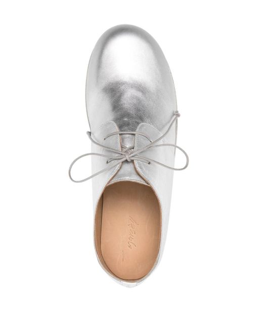Marsèll White Muso Leather Derby Shoes for men