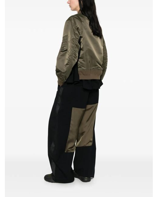 Sacai Green Zip-Up Jacket