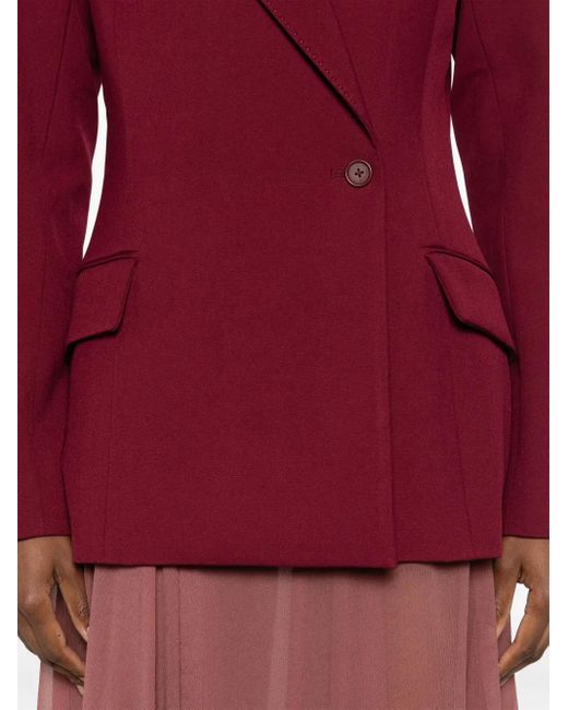 Jonathan Simkhai Red Double-Breasted Blazer