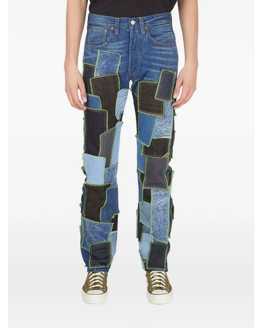 DRx FARMAxY FOR LN-CC Blue X Levi's Patchwork Jeans