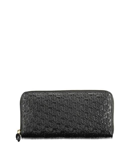 Ralph Lauren Gray Monogram-Embossed Wallet