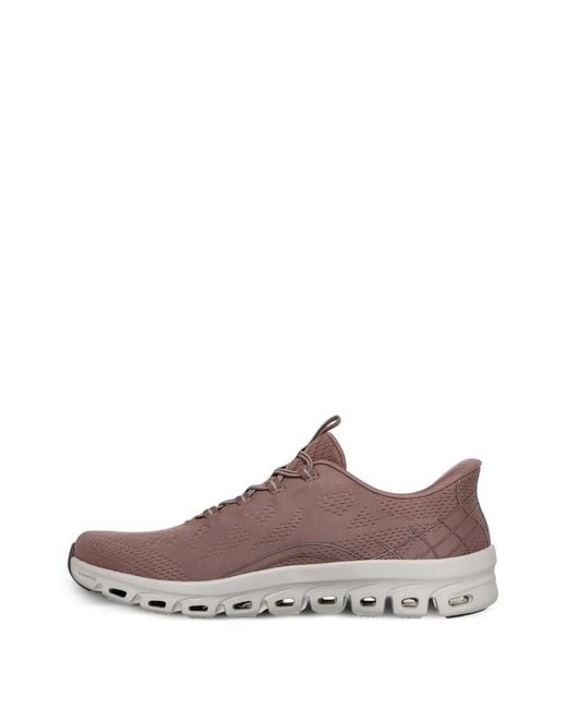Skechers Brown Glide-Step Elevate Slip-Ins Sneakers