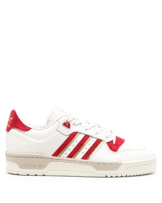 Adidas Red Rivalry 86 Leather Sneakers for men