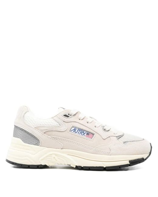 Autry White Hyperway Low Suede/Mesh
