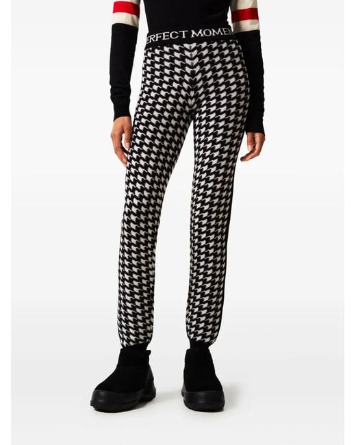 Perfect Moment Black Houndstooth Legging