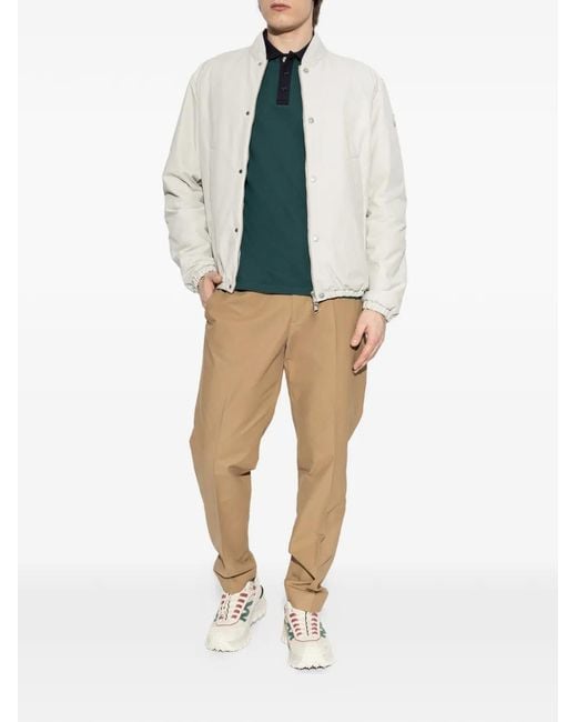 Moncler White Reversible Jacket "Tafoni" for men