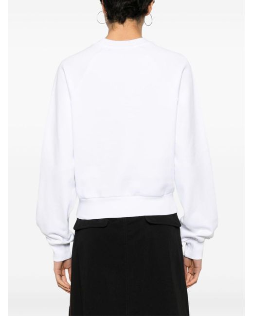 Chiara Ferragni Sweater Met Geborduurd Logo in het White
