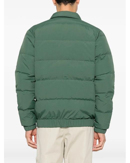 Patagonia Green Quilted Logo-Patch Jacket for men