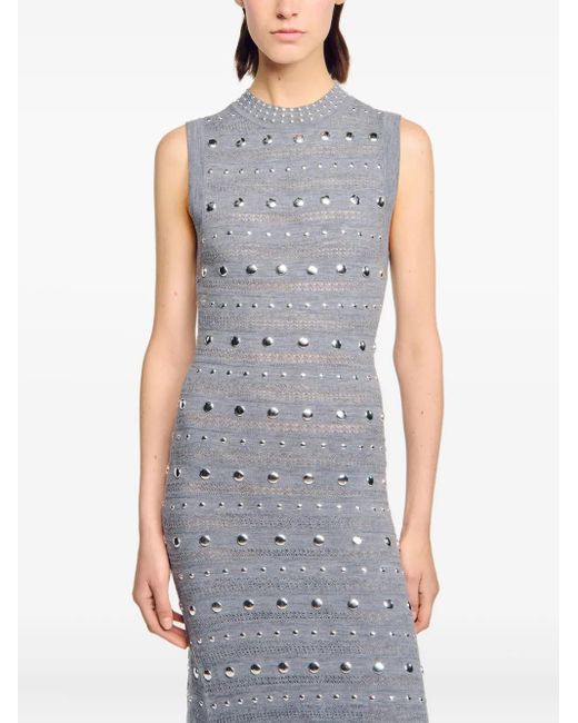 Abito Con Ruches di Sandro in Gray