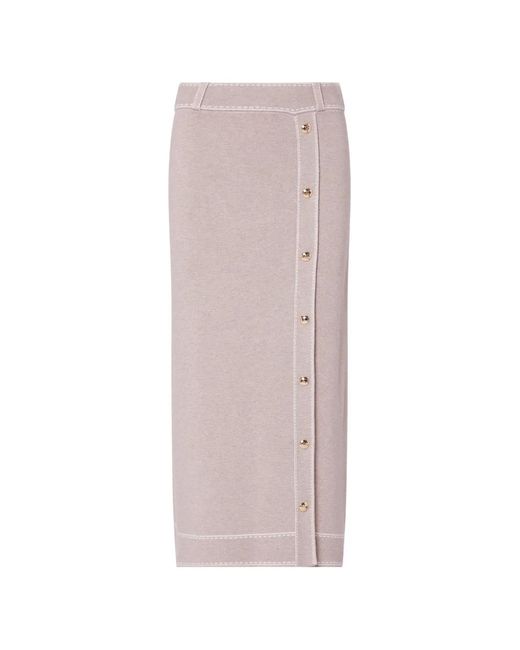 Liu Jo Pink Midi Skirt