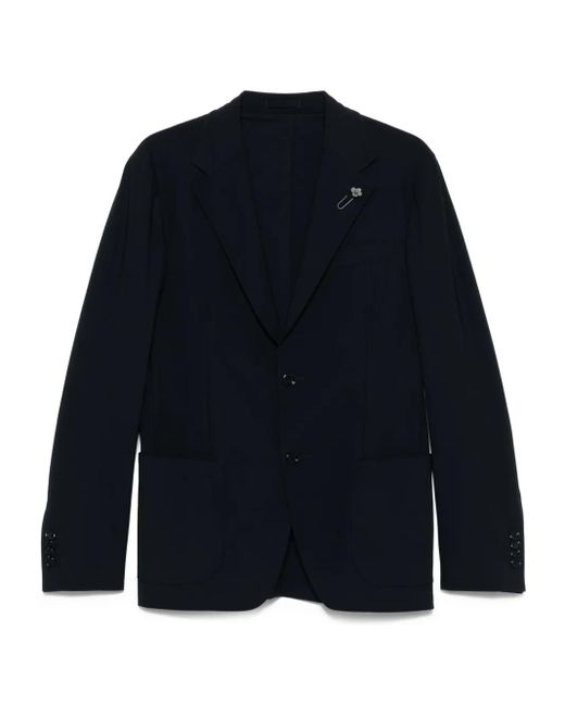 Lardini Blue Patch-Pocket Jacket for men