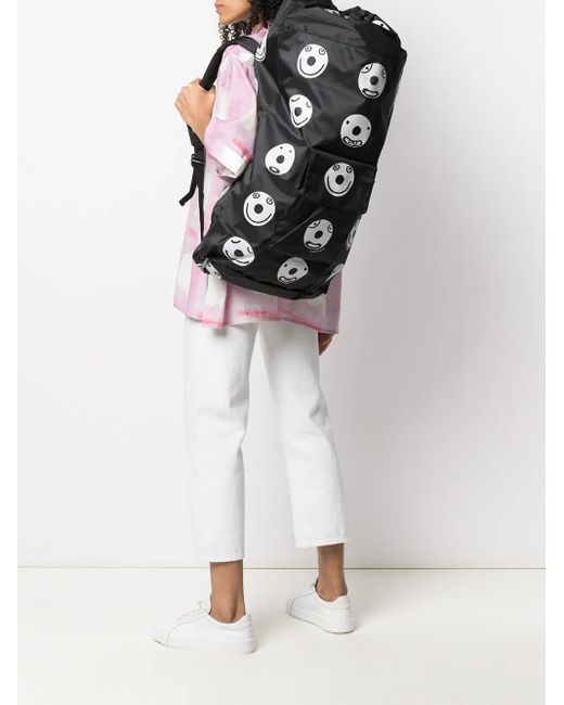 10 Corso Como Black Large Smile Print Backpack
