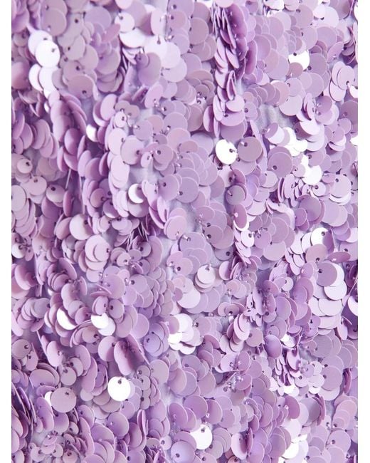 Essentiel Antwerp Purple Juli Sequinned T-Shirt