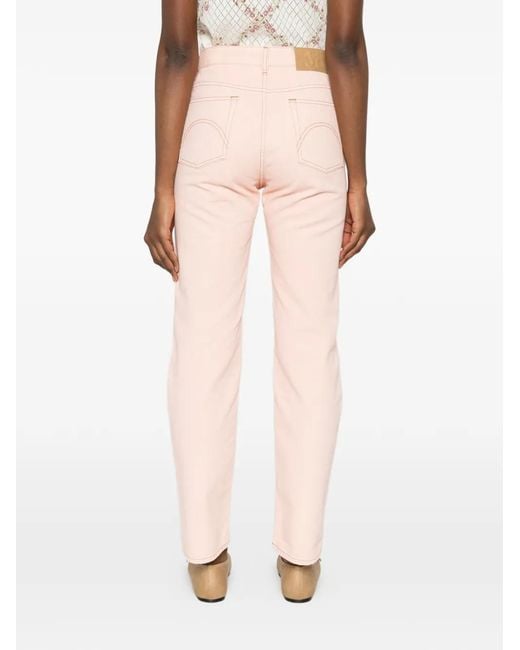 Blazé Milano Pink Emblem Straight Jeans