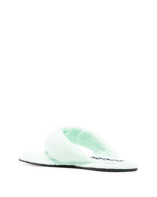Senso White Izzy Terrycloth Sandals