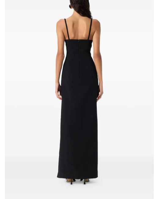 Blumarine Black Crystal-Embellished Maxi Dress
