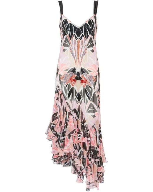 Temperley London White Alani Ruffle Dress