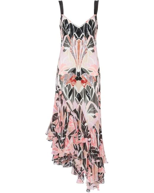 Temperley London Women's White Alani Ruffle Dress