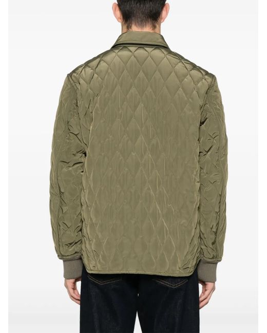 Tom Ford Green Padded Quilted Jacket for men