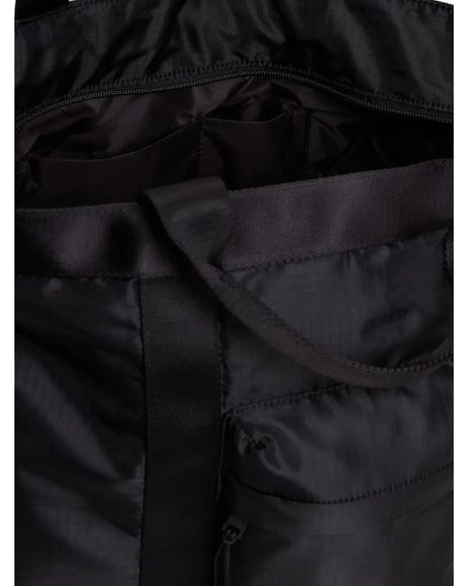 Woolrich Black Pouch-Pocket Tote Bag for men