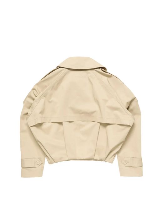 Acne Natural Trench À Coupe Courte