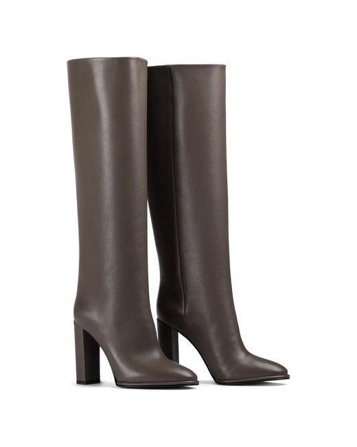 Le Silla Brown Elsa Leather Boots