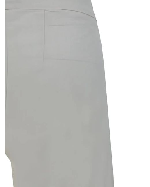 Avenue Montaigne Gray Darted-Back Trousers