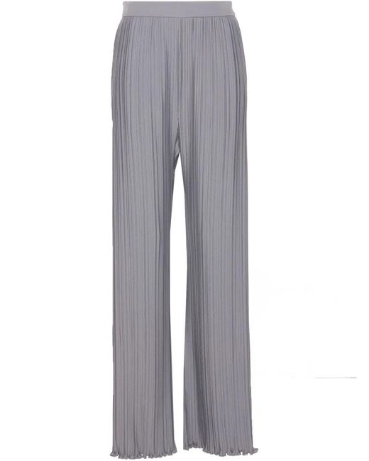 Lanvin Gray High-Waisted Straight Leg Trousers
