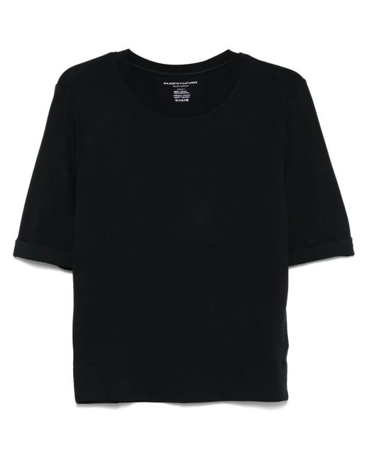 Majestic Filatures Black Short-Sleeve T-Shirt