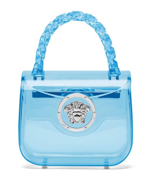 Versace Blue La Medusa Logo-plaque Mini Bag