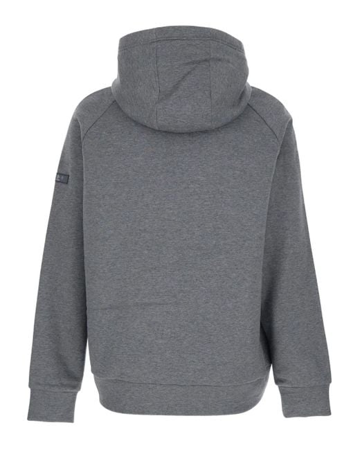 Tatras Gray Logo-Patch Zip-Fastening Hoodie for men