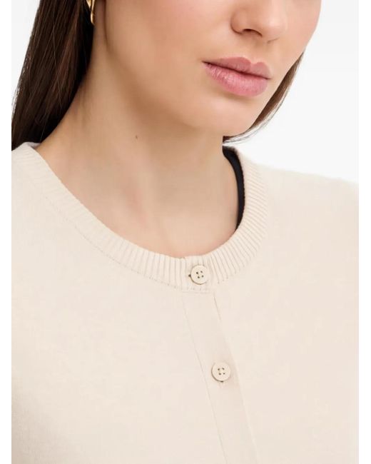 Benetton White Button Cardigan