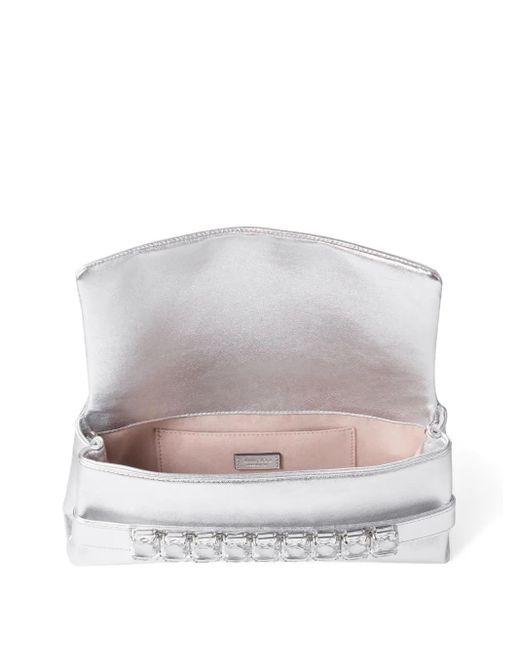 Jimmy Choo Gray Kya Clutch Bag