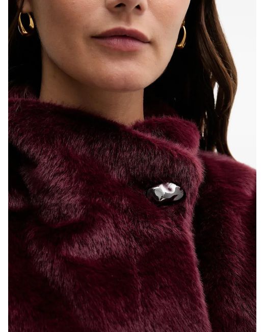 Joseph Ribkoff Red Manteau Boutonné À Manches Courtes