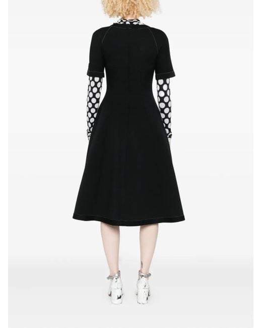 Marni Black Ausgestelltes Kleid