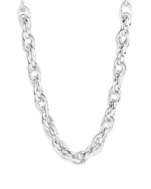FEDERICA TOSI Metallic Rose Chain Necklace