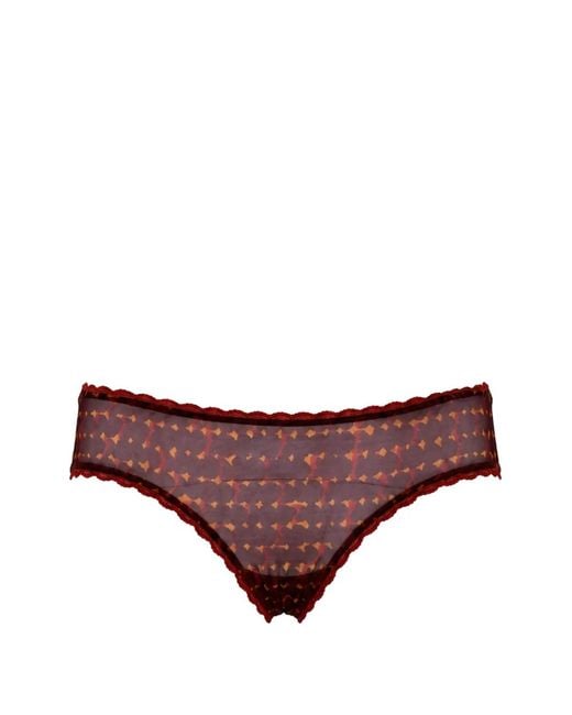Laura Urbinati Brown Culotte À Imprimé Géométrique