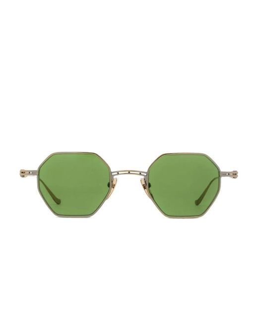 Chrome Hearts Green Lunettes De Soleil À Monture Géométrique