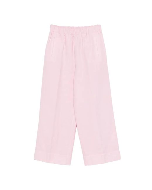 ROSSO35 Pink Elasticated Trousers