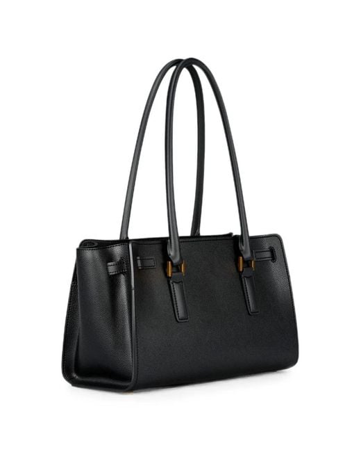 Michael Kors Black Small Hamilton Leather Satchel Bag