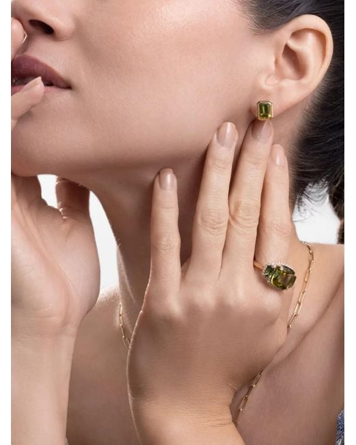 Goshwara Yellow Manhattan Peridot Earrings