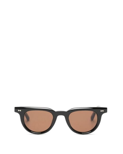 Chimi Black Ciro Round-Frame Sunglasses