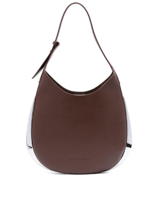 Benedetta Bruzziches Brown Amalia Leather Shoulder Bag