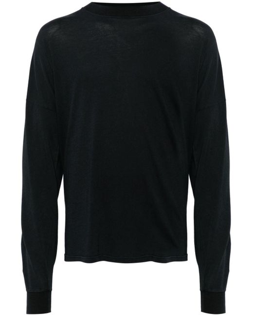 The Row Black Dolino Cotton T-shirt for men