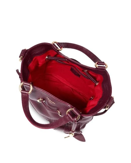 Lancel Purple Small Premier Flirt Drawstring Tassel-Detail Tote Bag