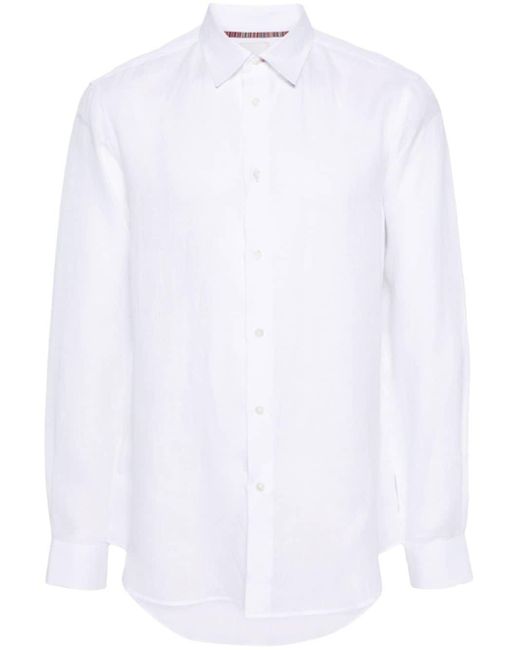 Chemise à boutonnière sur le devant Paul Smith pour homme en coloris White