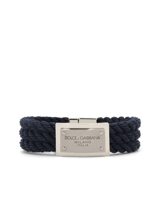 Bracelet cordon « Marin » Dolce & Gabbana pour homme en coloris Blue